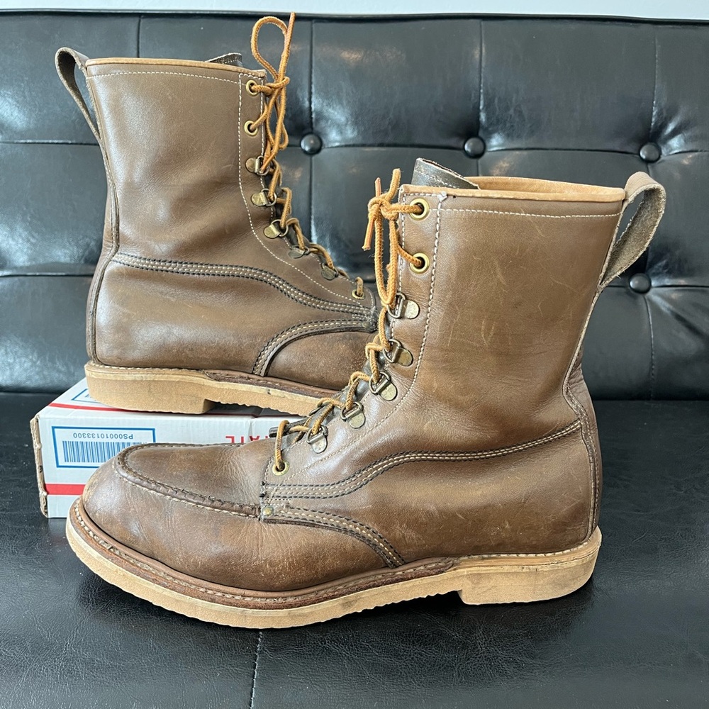HY-TEST Leather Moc Toe Work Boots‎